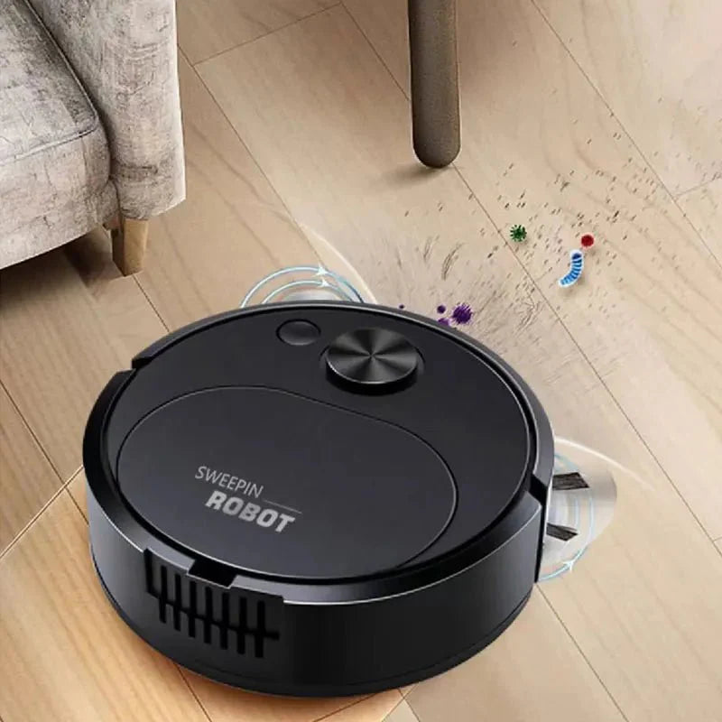 Aspirador de pó robô varredor USB 3 em 1 inteligente sem fio - Casa Bela