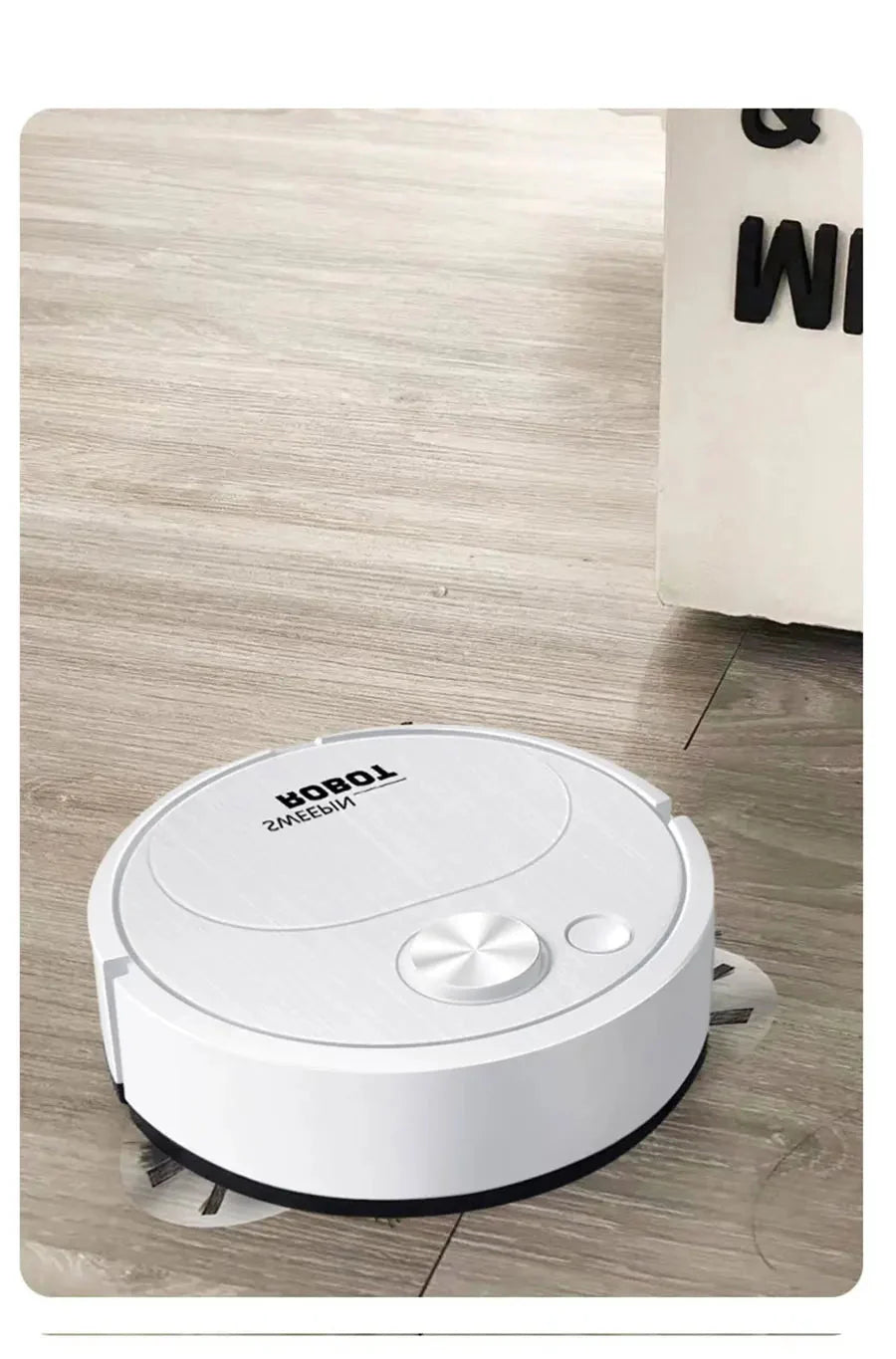 Aspirador de pó robô varredor USB 3 em 1 inteligente sem fio - Casa Bela