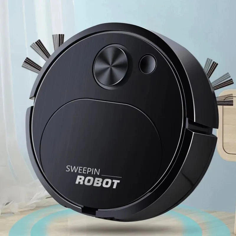 Aspirador de pó robô varredor USB 3 em 1 inteligente sem fio - Casa Bela