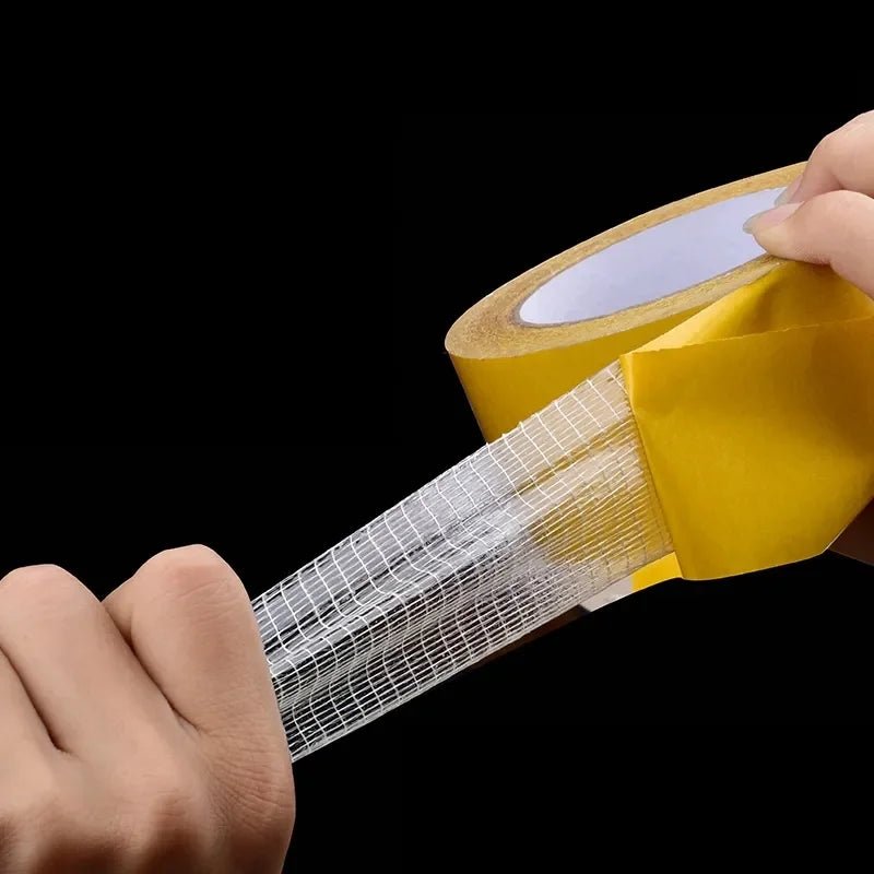 Golden Tape - Fita Adesiva dupla face de Malha Mesh Fiber - Casa Bela