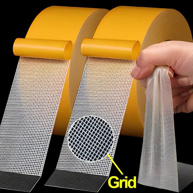 Golden Tape - Fita Adesiva dupla face de Malha Mesh Fiber - Casa Bela