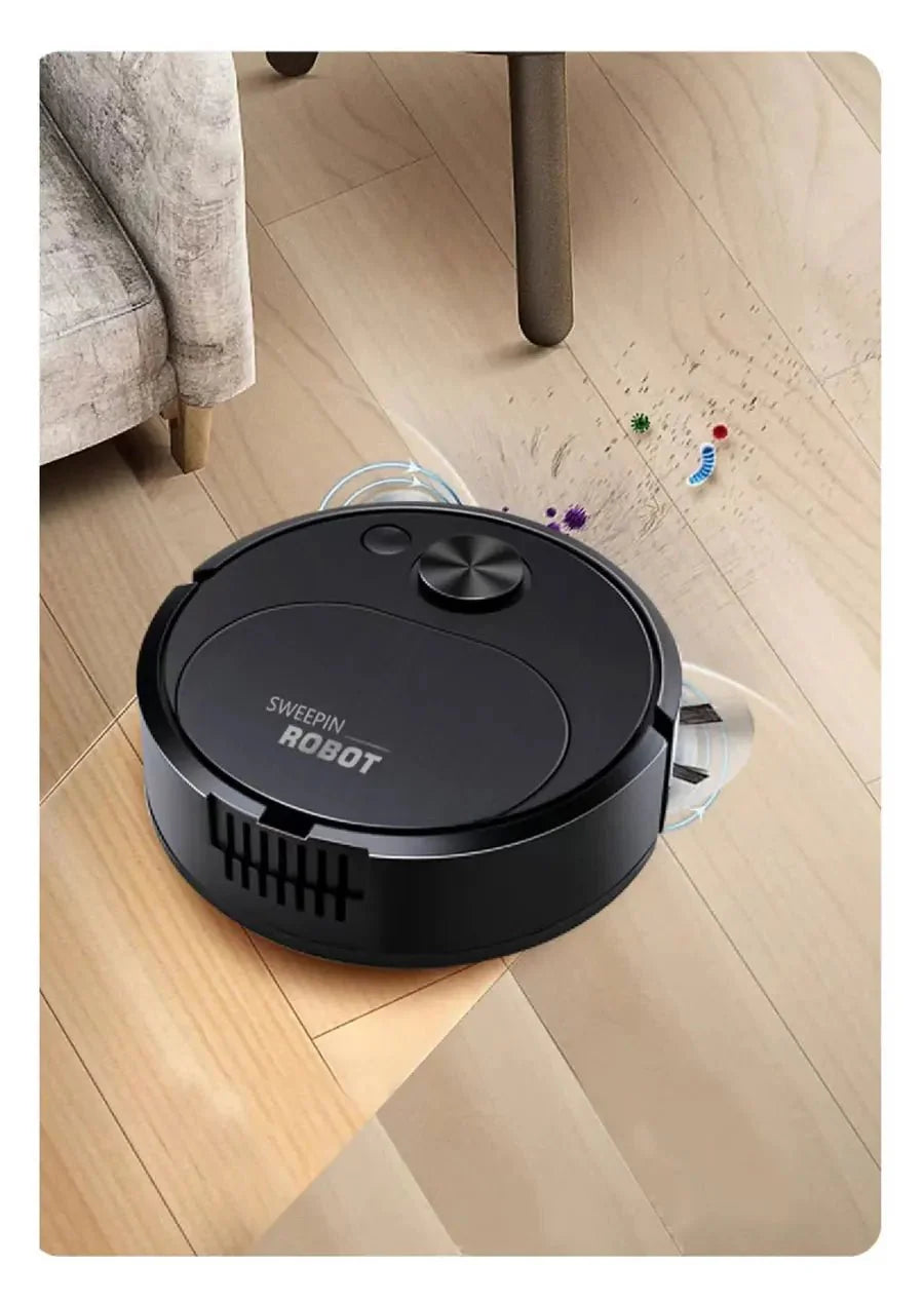 Aspirador de pó robô varredor USB 3 em 1 inteligente sem fio - Casa Bela