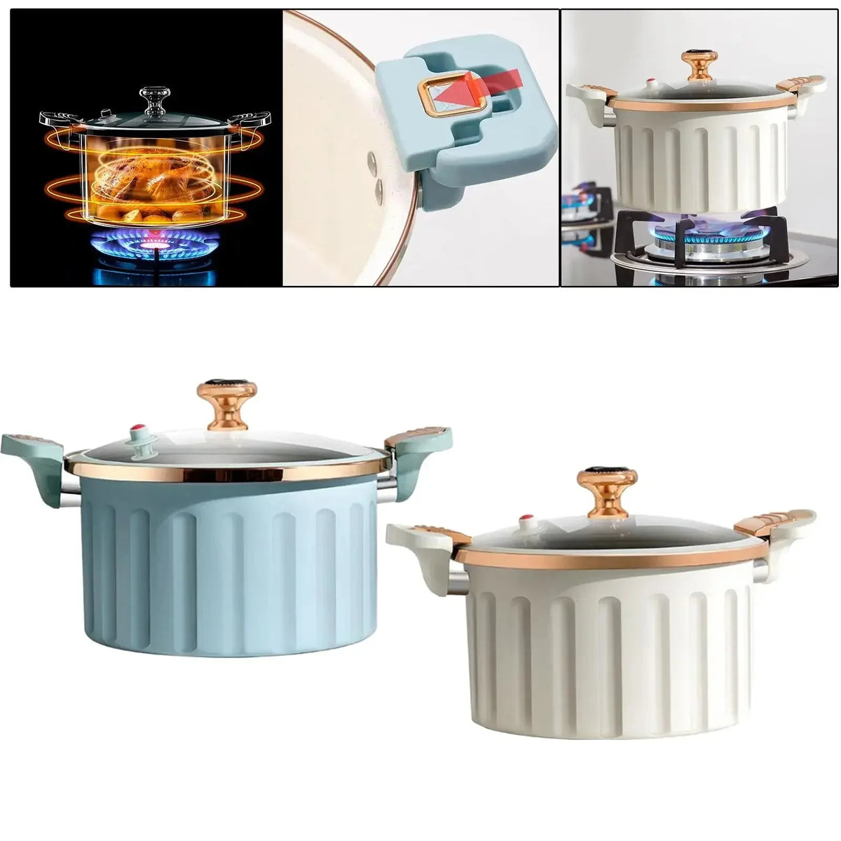 MasterPot 8L - Panela de Pressão Luxuosa de 8 Litros - Casa Bela