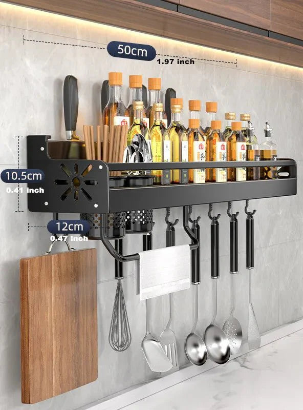 Prateleira Organizadora de Cozinha para Parede - Rack de Armazenamento - Casa Bela
