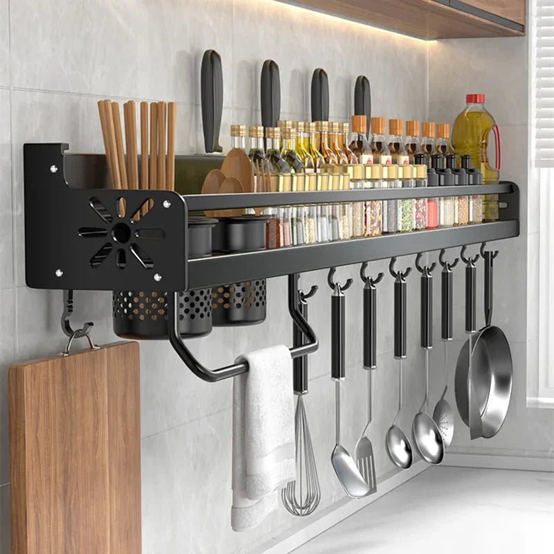 Prateleira Organizadora de Cozinha para Parede - Rack de Armazenamento - Casa Bela